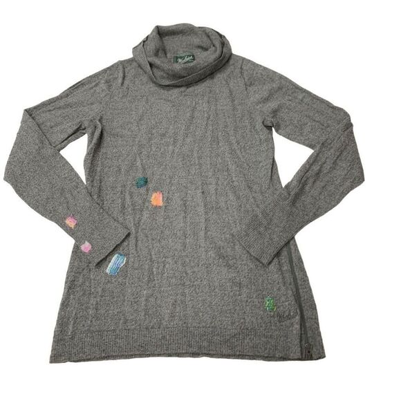 Embroidered detail Turtleneck Woolrich Sweater - Picture 1 of 7